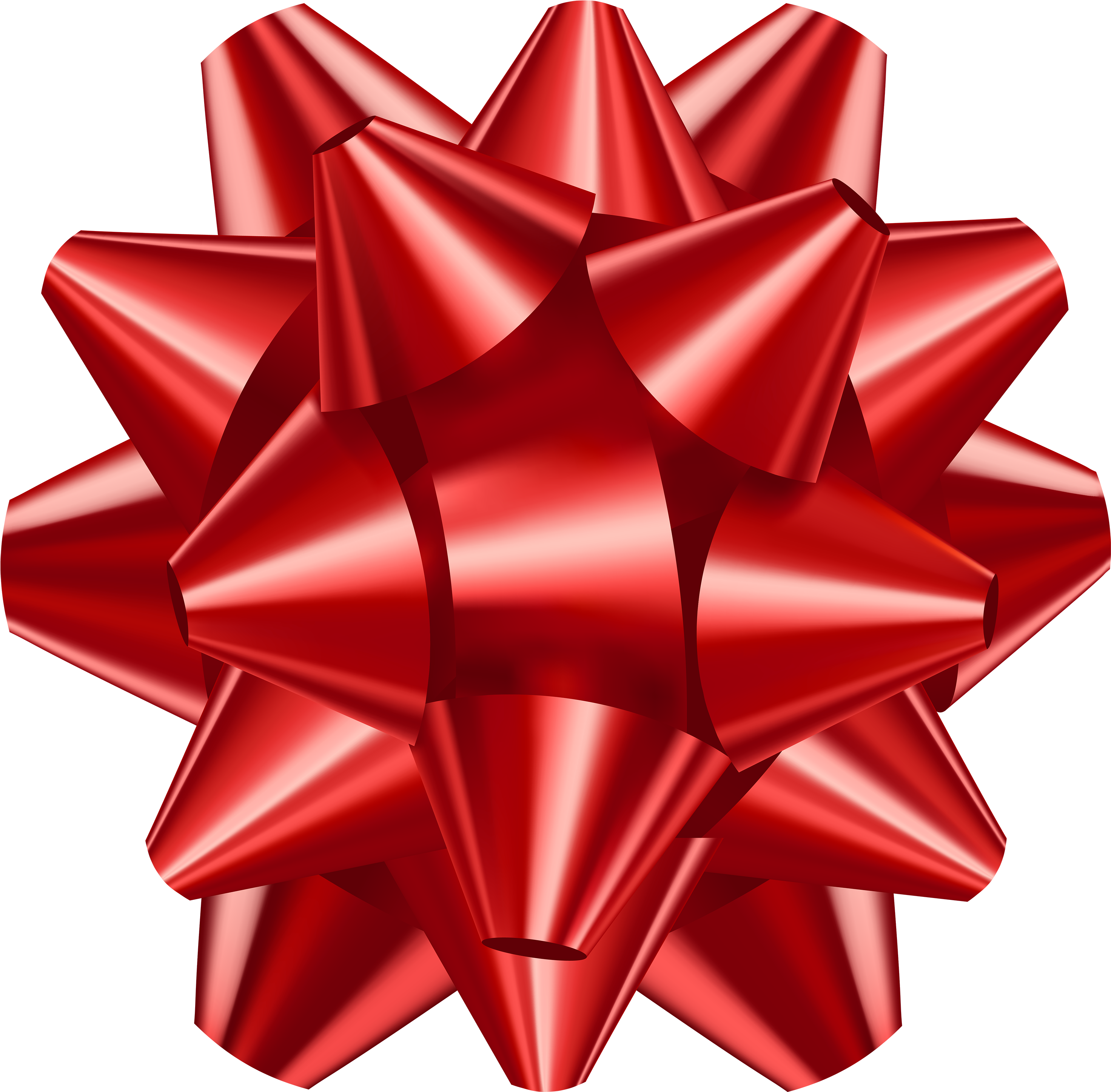 Glossy Red Gift Bow