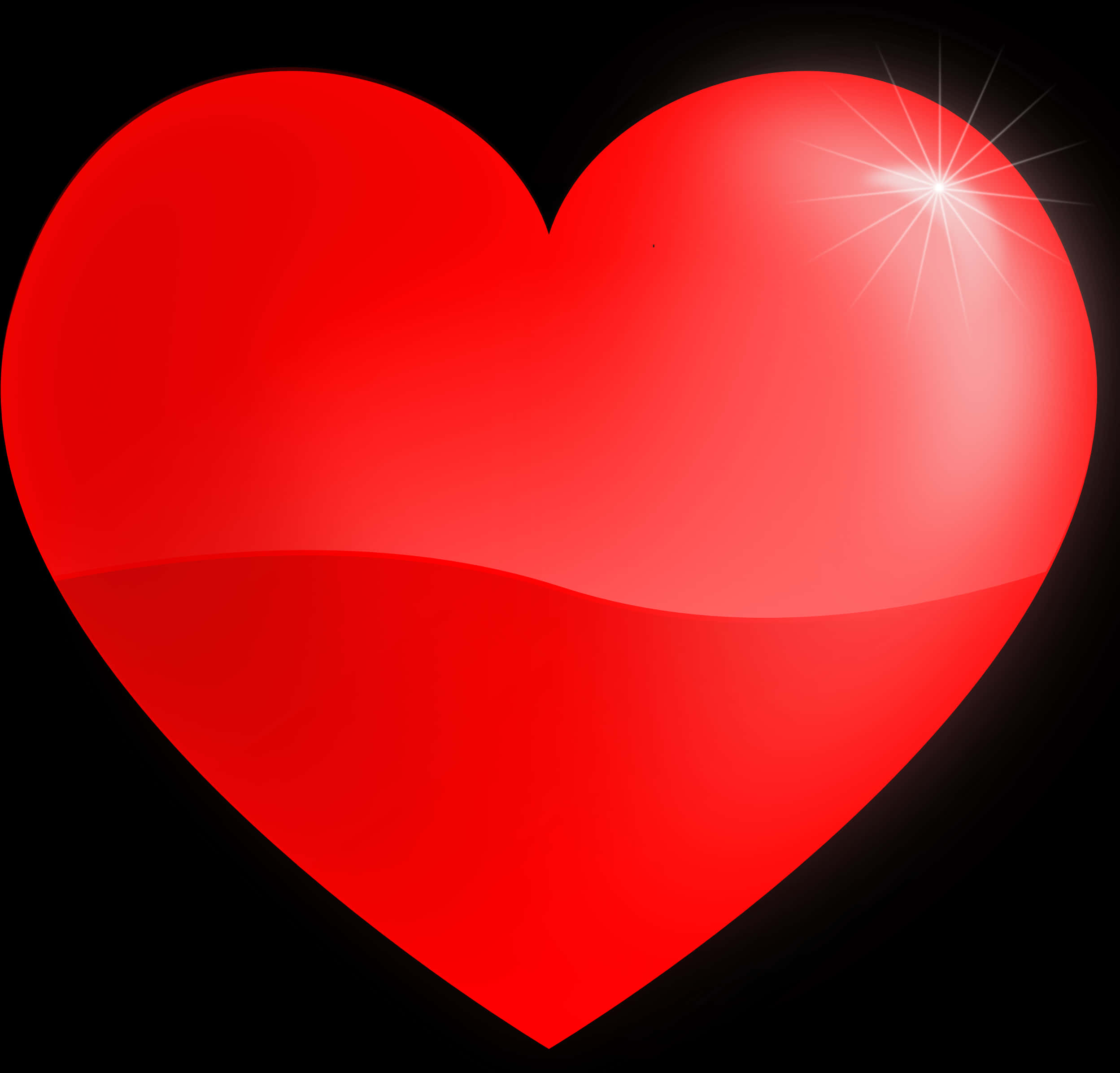 Glossy Red Heart Clipart