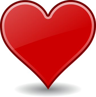 Glossy Red Heart Icon