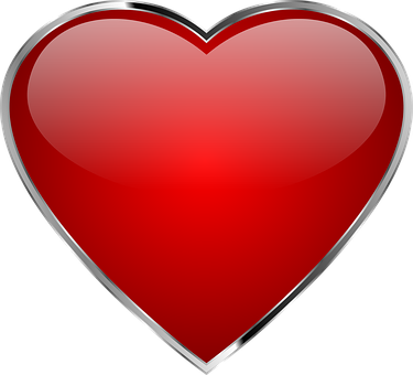 Glossy Red Heart Icon