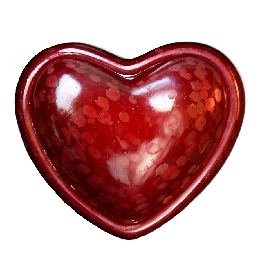 Glossy Red Heart Png Bhm