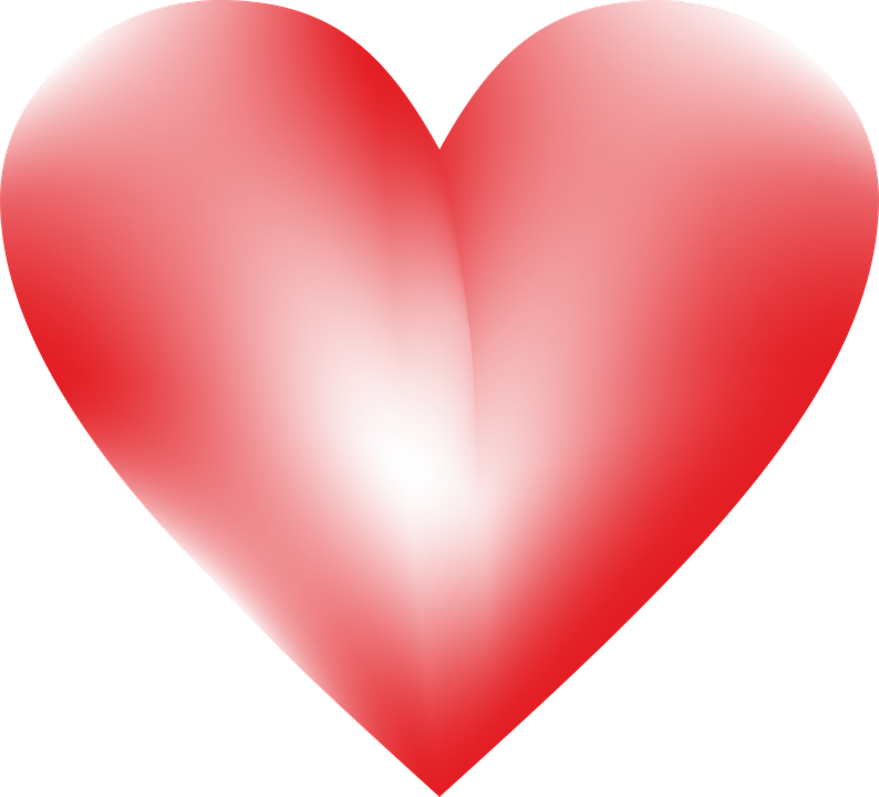 Glossy Red Heart Vector