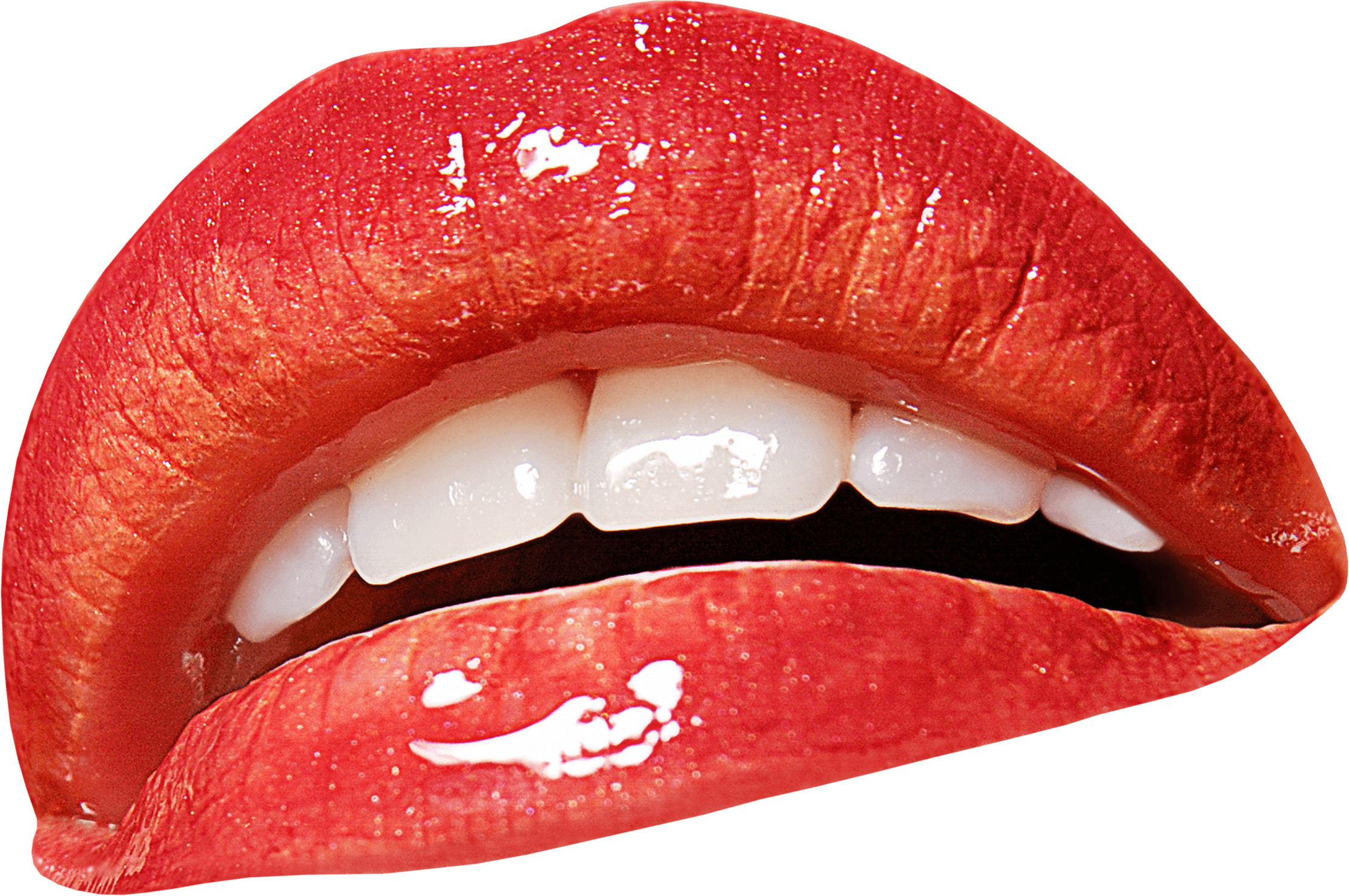 Open Mouth Teeth - Red Lips, HD Png Download PNG image with a transparent background, free high-resolution download