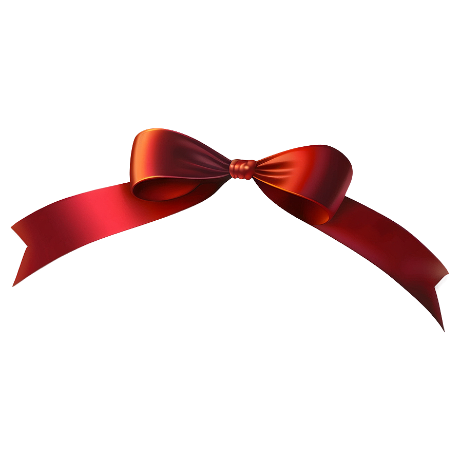 Glossy Red Ribbon Gift PNG 45 PNG image with a transparent background, free high-resolution download