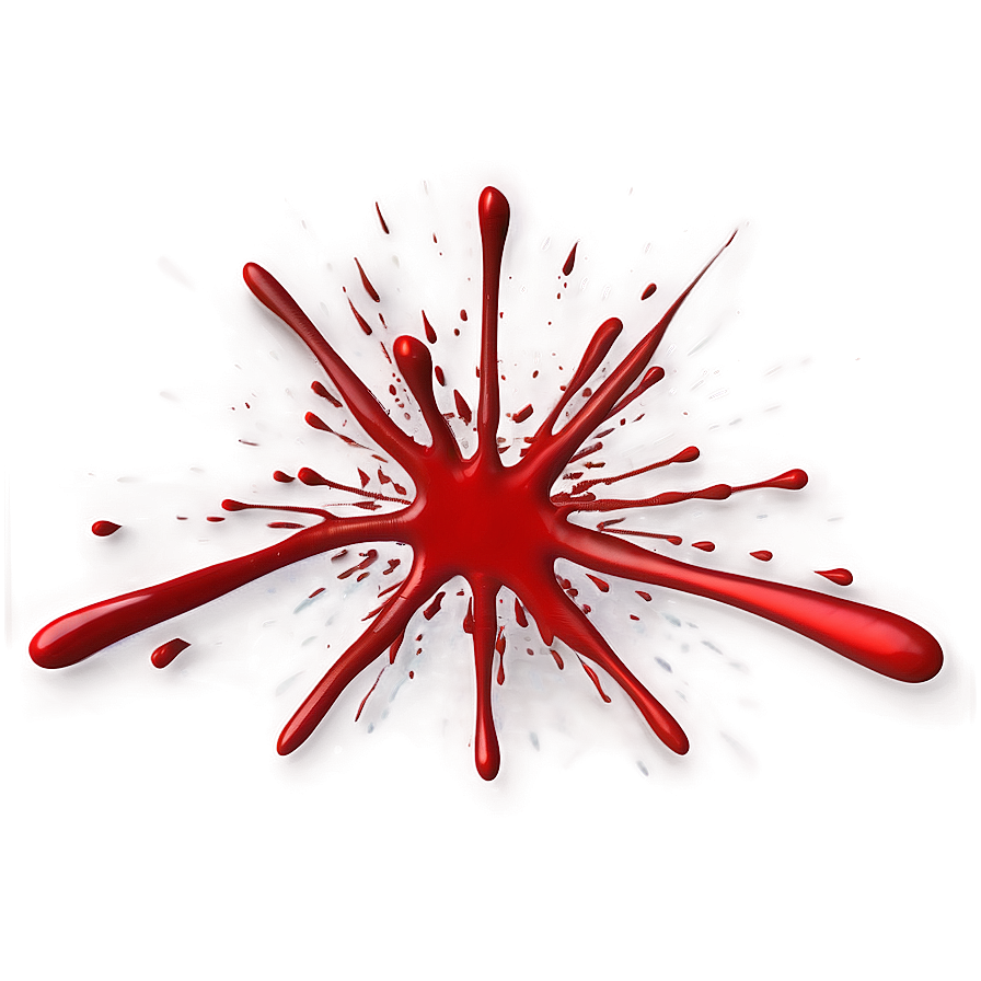 Glossy Red Splatter Png 99