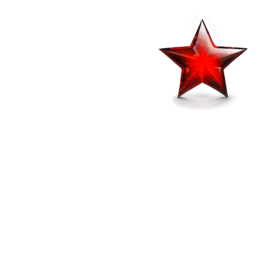 Glossy Red Star PNG qjq81 PNG image with a transparent background, free high-resolution download