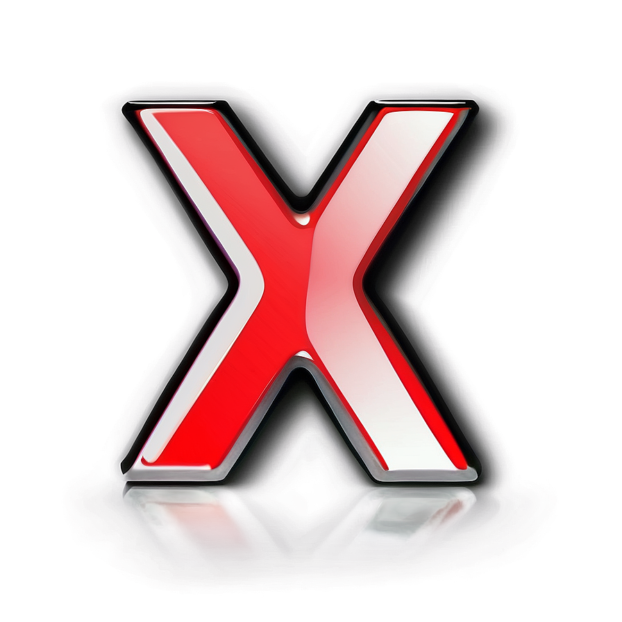 Glossy Red X Icon Png 06122024