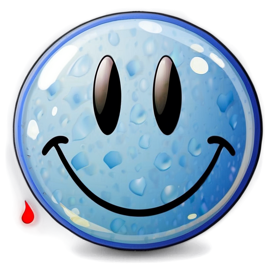 Glossy Smiley Face Sticker Png Aia