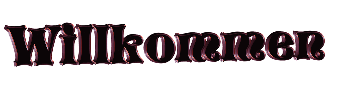 Glossy Welcome Text PNG with transparent background