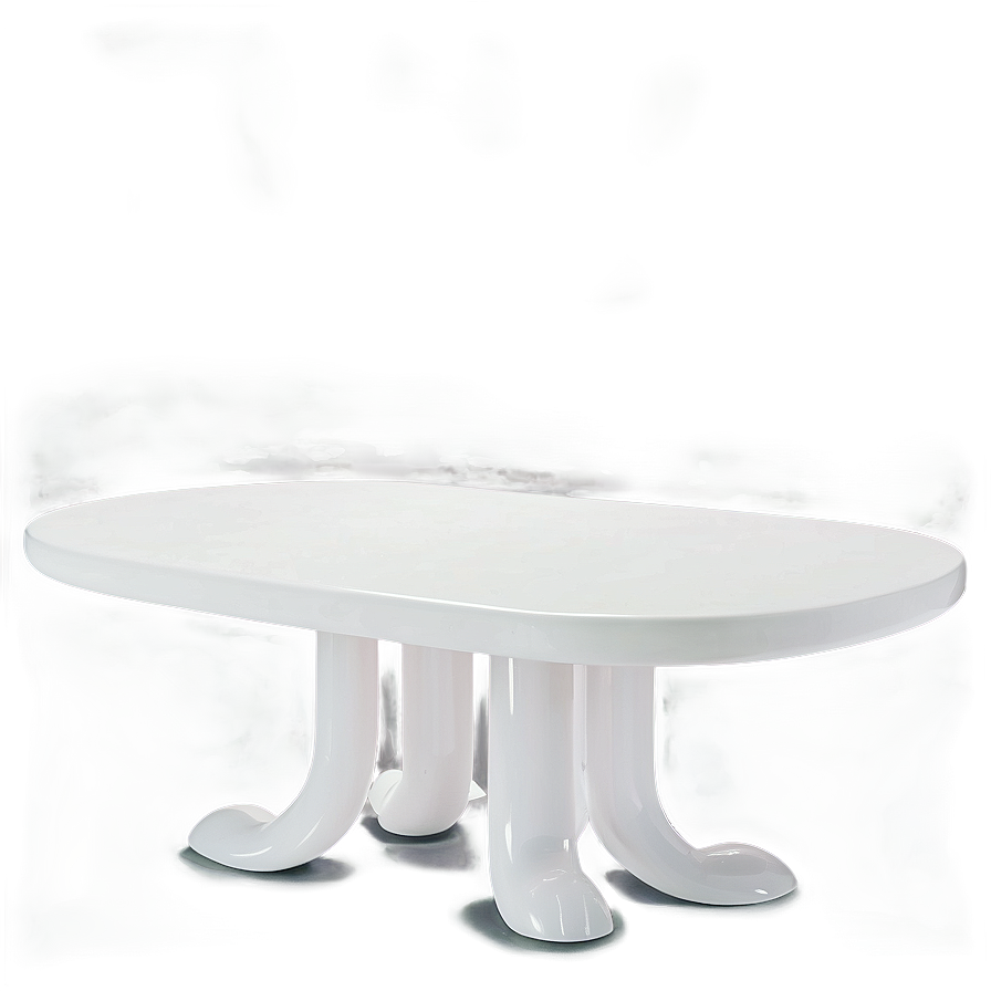 Glossy White Table Png 06122024