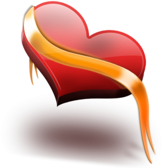 Png Love 3d Heart, Transparent Png PNG with transparent background