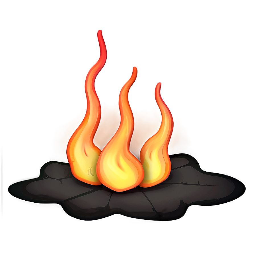 Glow Fire Emoji Art Png Ern60