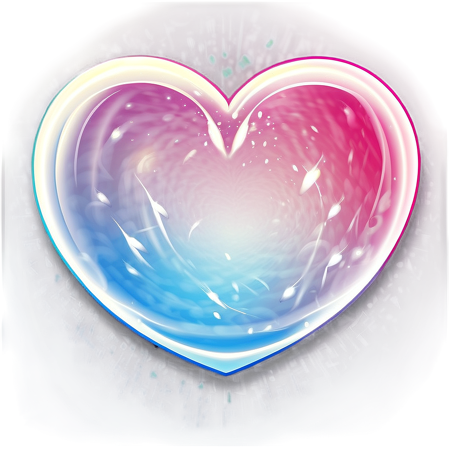 Glow Heart Vector Png Fux