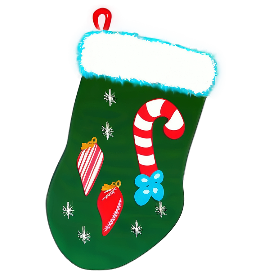 Glow In The Dark Christmas Stocking Png 06132024