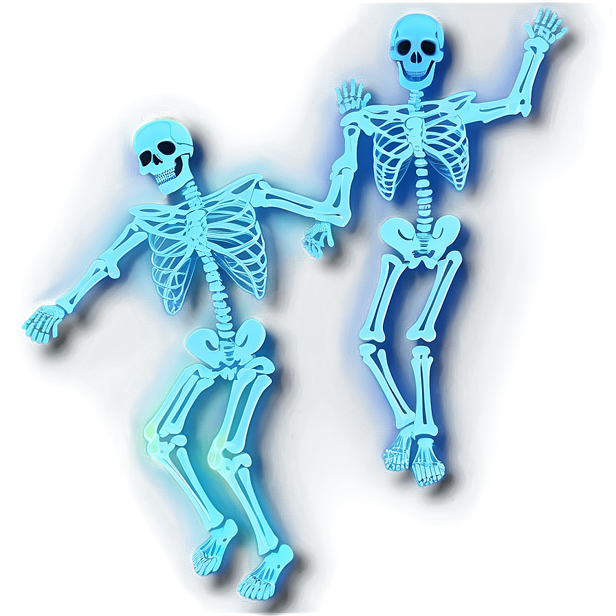 Glow In The Dark Skeleton Dance Png Gsk