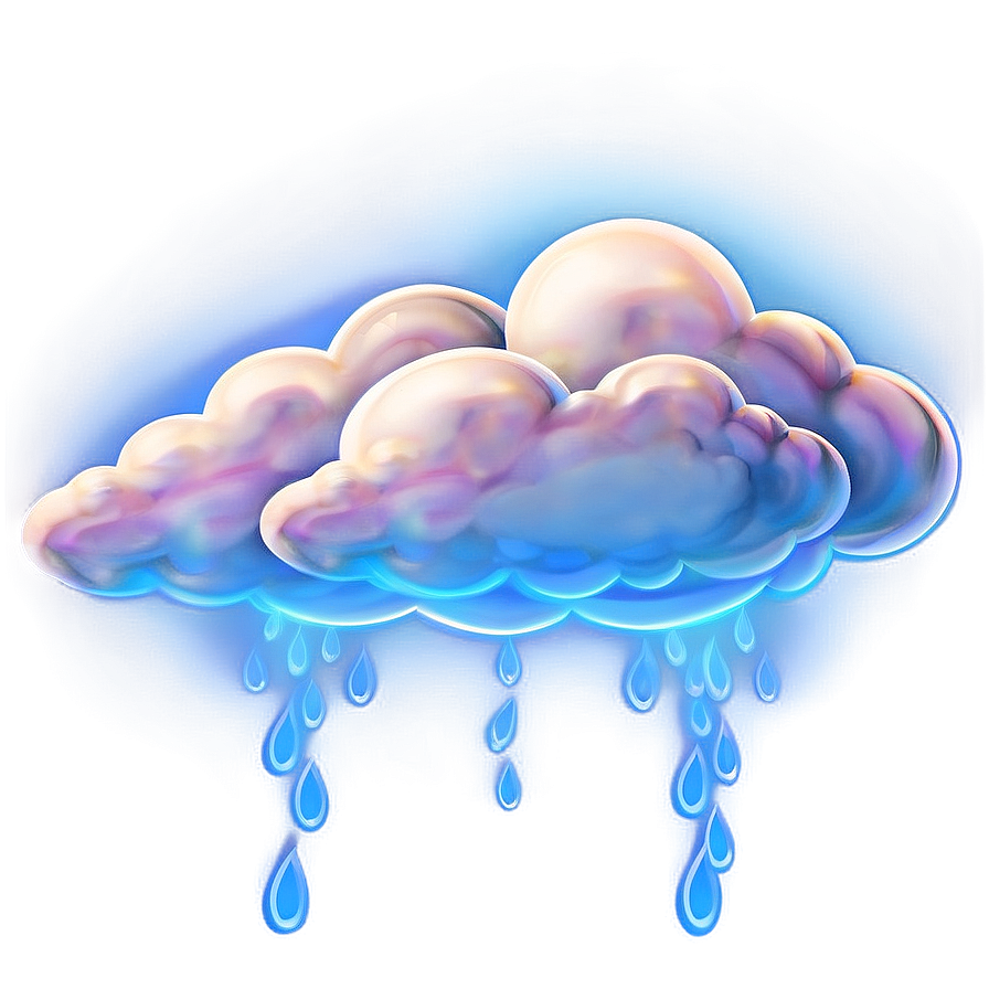 Glowing Blue Clouds Png 53