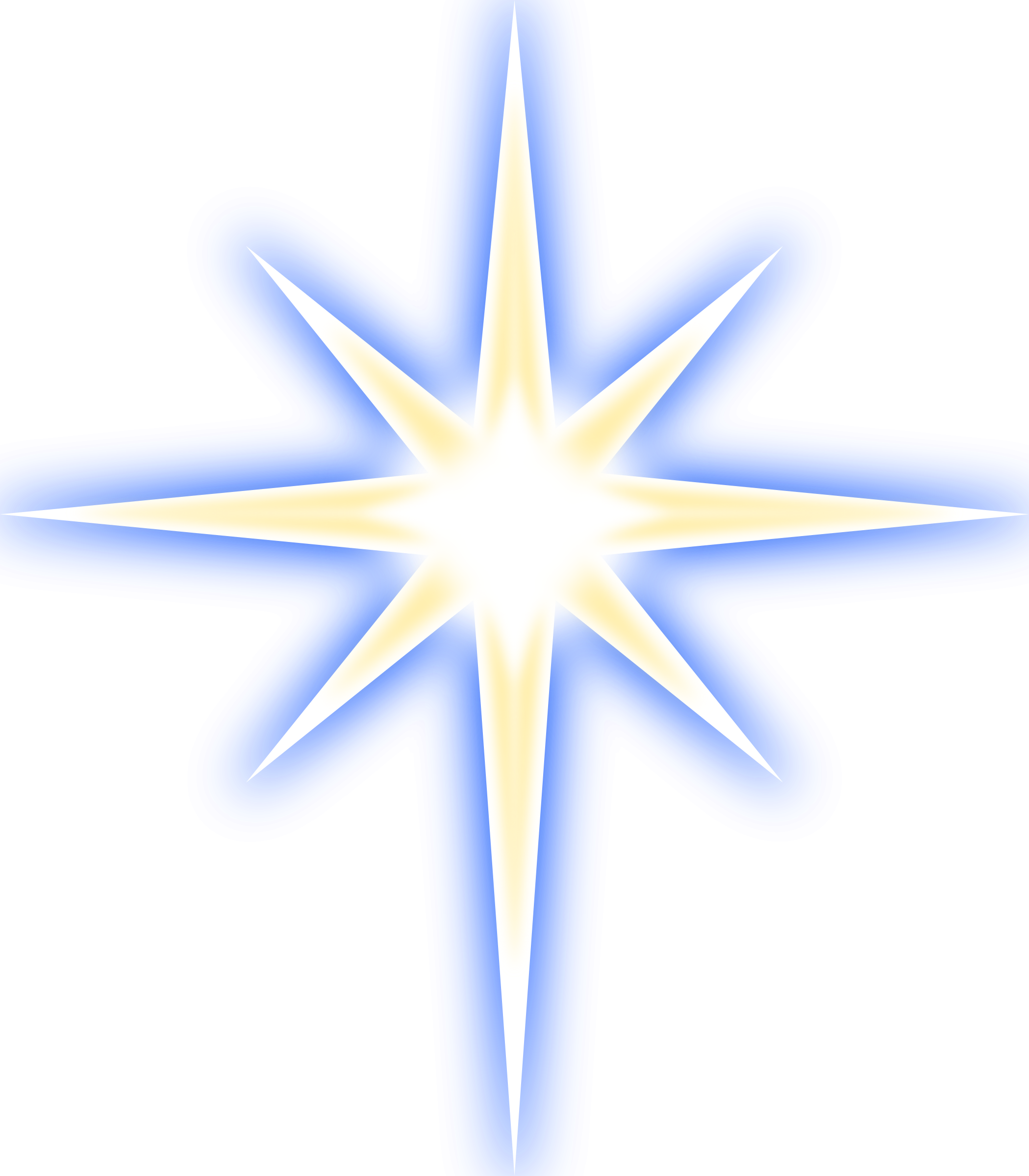 Glowing Blue Star Artwork