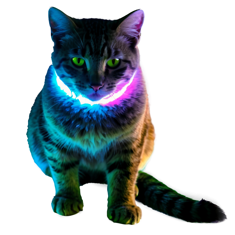 Glowing Cat Png 05232024