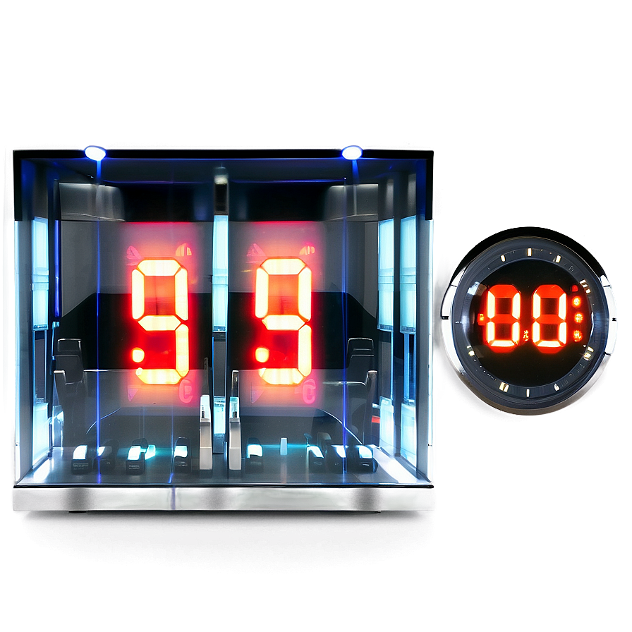 Glowing Countdown Timer Png 06282024