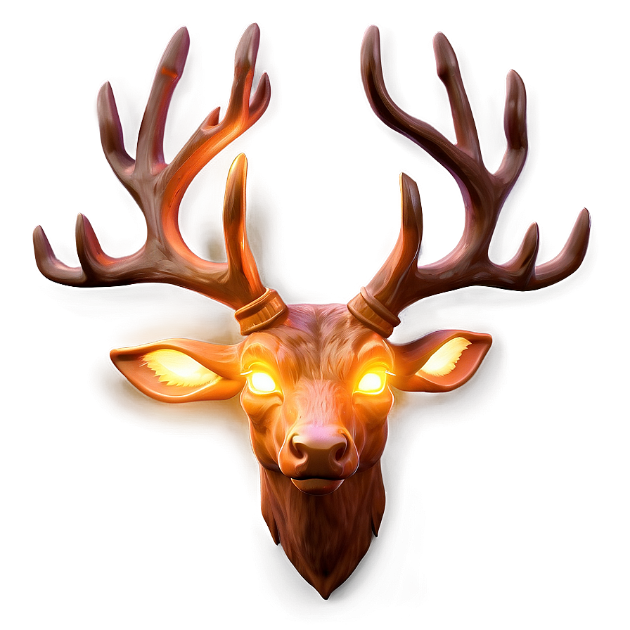 Glowing Deer Head Symbol Png 06212024