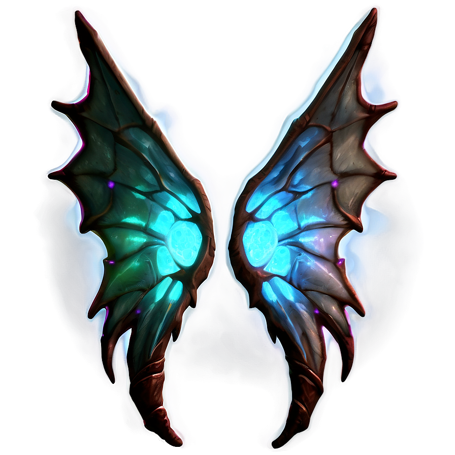 Glowing Dragon Wings Illustration Png 06122024