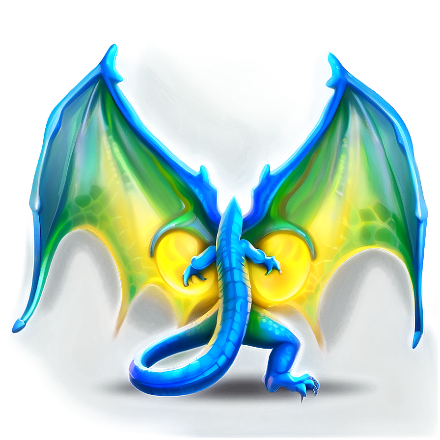 Glowing Dragon Wings Illustration Png 27