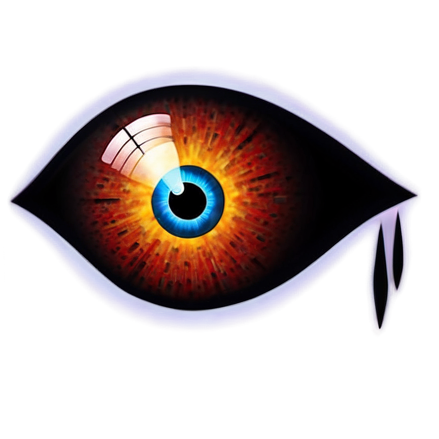 Glowing Evil Eye PNG cwt PNG with transparent background