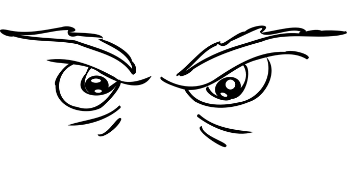 Glowing Eyesin Darkness PNG with transparent background