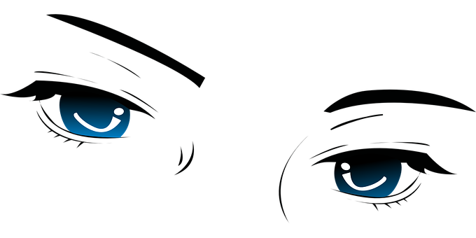 Glowing Eyesin Darkness PNG with transparent background