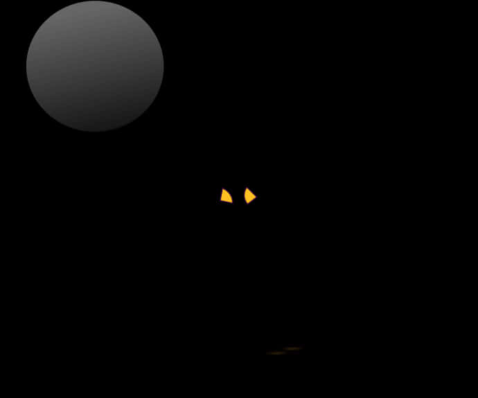 Glowing Eyesin Darkness PNG with transparent background