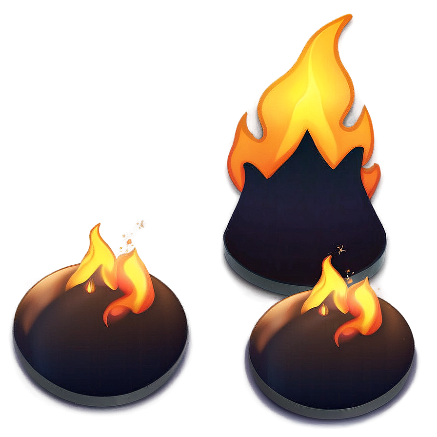 Glowing Fire Emoji Image Png 05042024