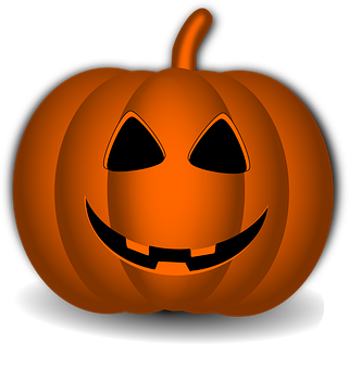 Glowing Halloween Pumpkin Graphic