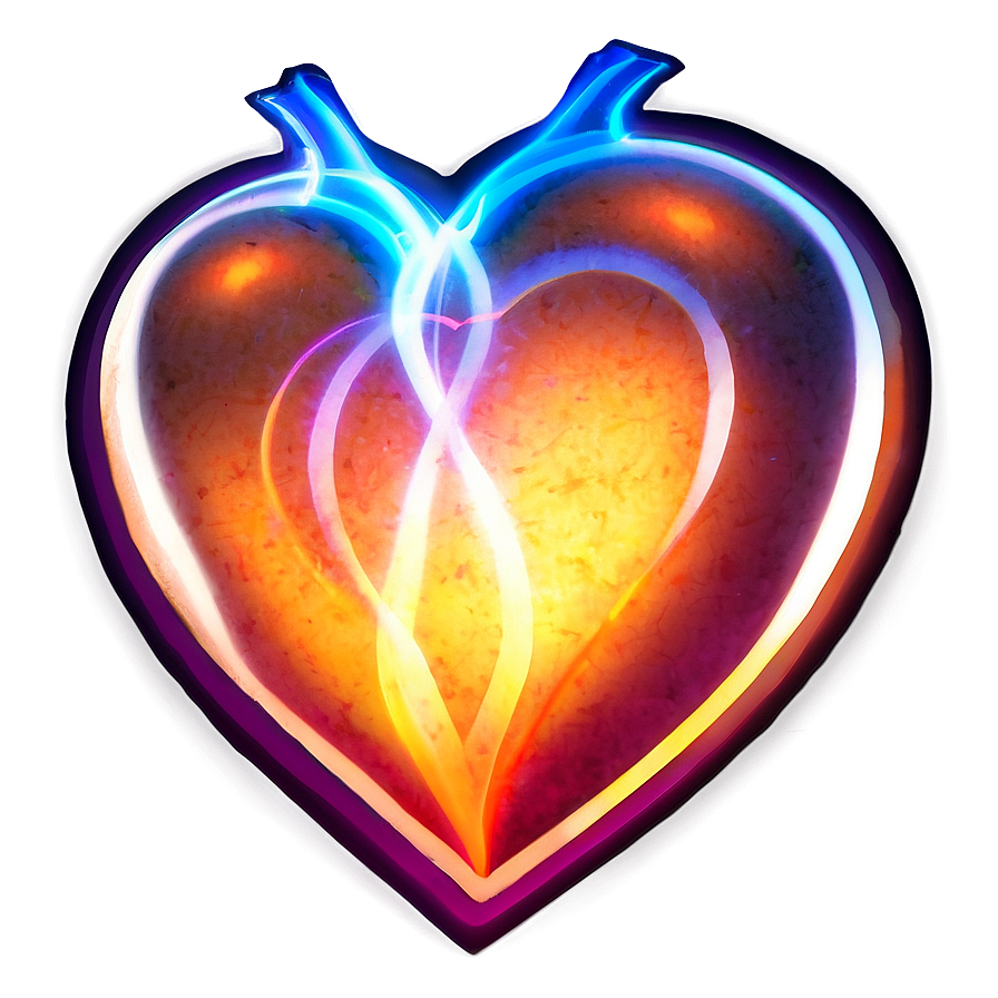 Glowing Heart Icon PNG 05252024 PNG image with a transparent background, free high-resolution download