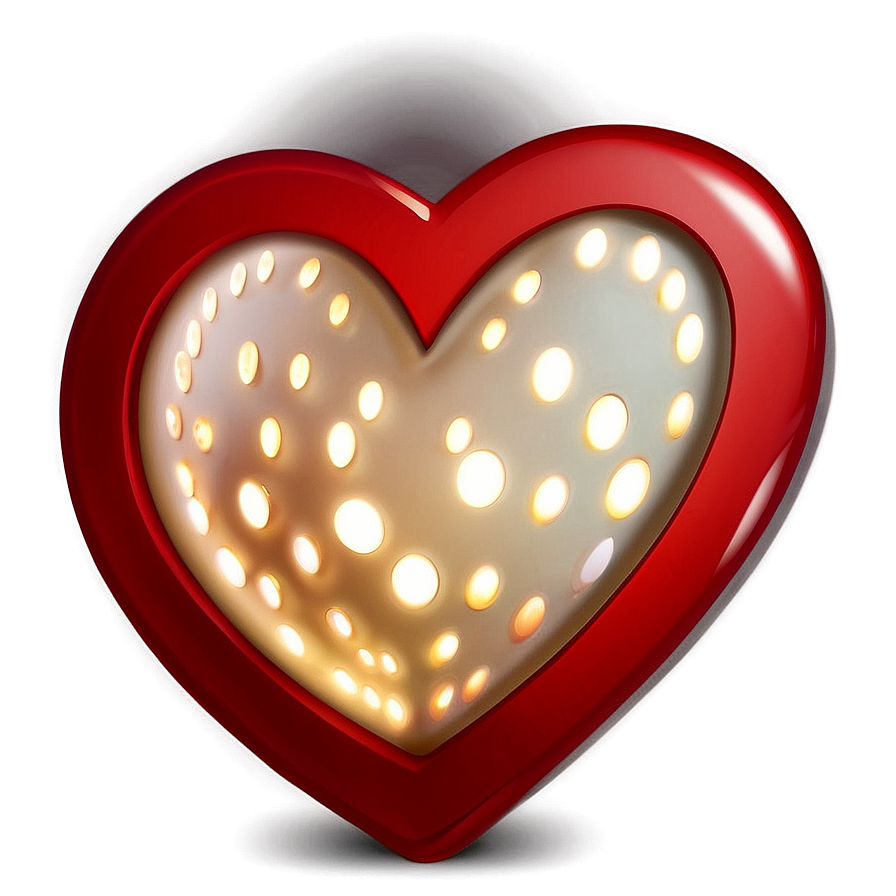 Glowing Heart Icon Png 13