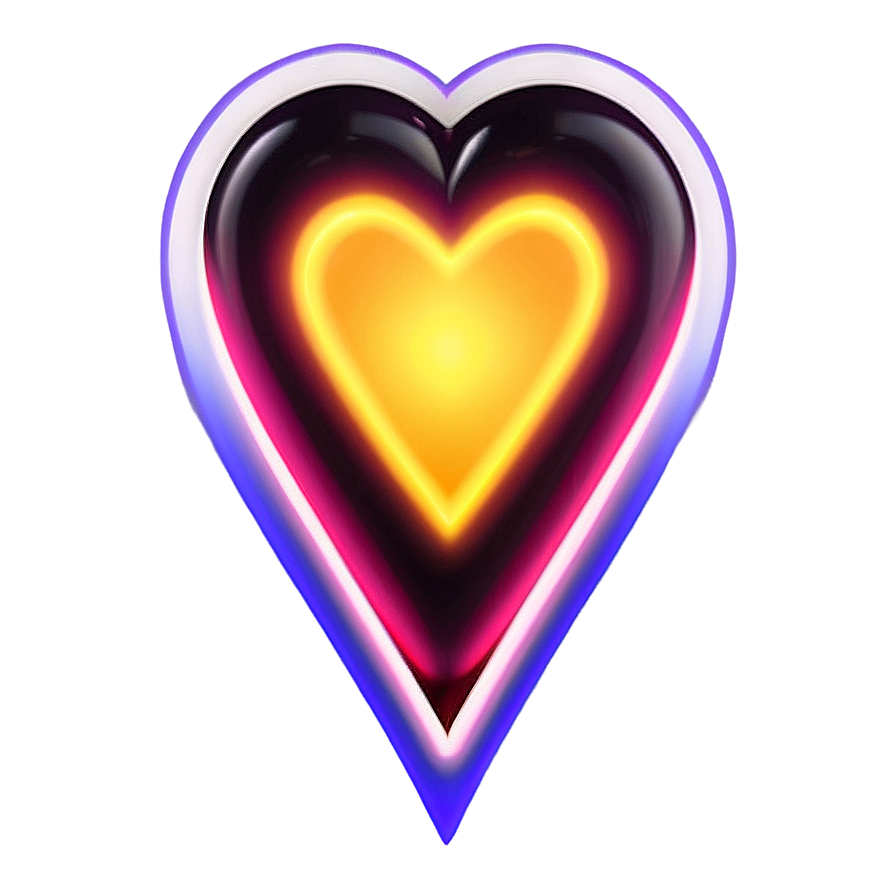 Glowing Heart Icon PNG ngl PNG image with a transparent background, free high-resolution download