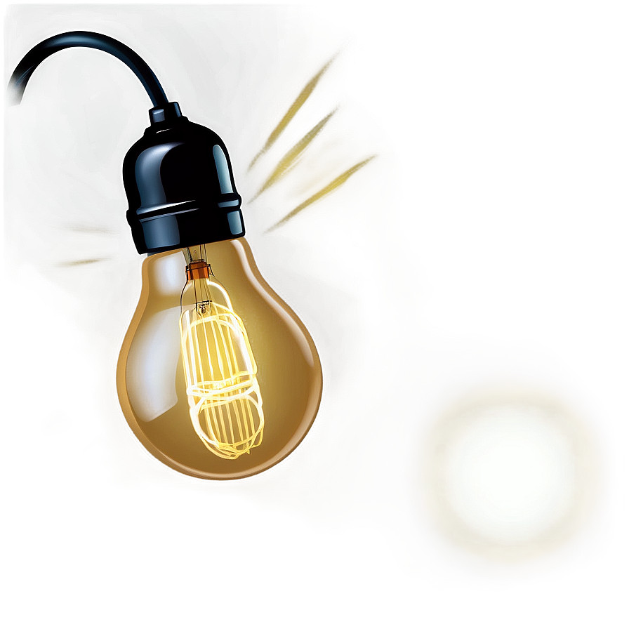 Glowing Light Bulb Idea Png 83