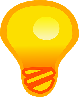 Glowing Lightbulb Graphic