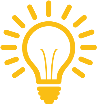 Glowing Lightbulb Graphic