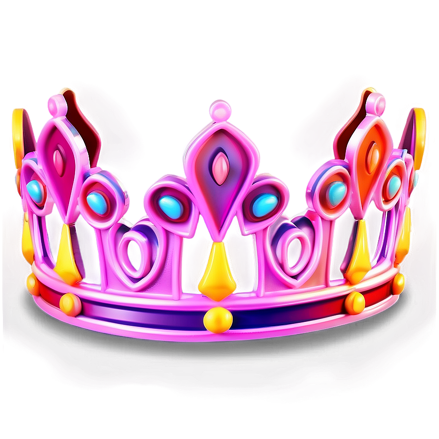 Glowing Neon Crown Illustration Png 79