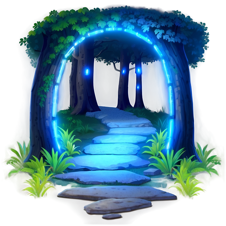 Glowing Night Path Png 14