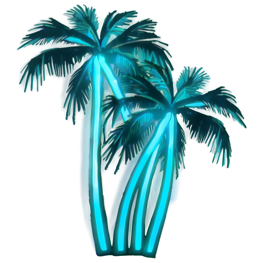 Glowing Palm Tree Png Ayy41