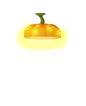 Glowing Pumpkin Illustration PNG with transparent background