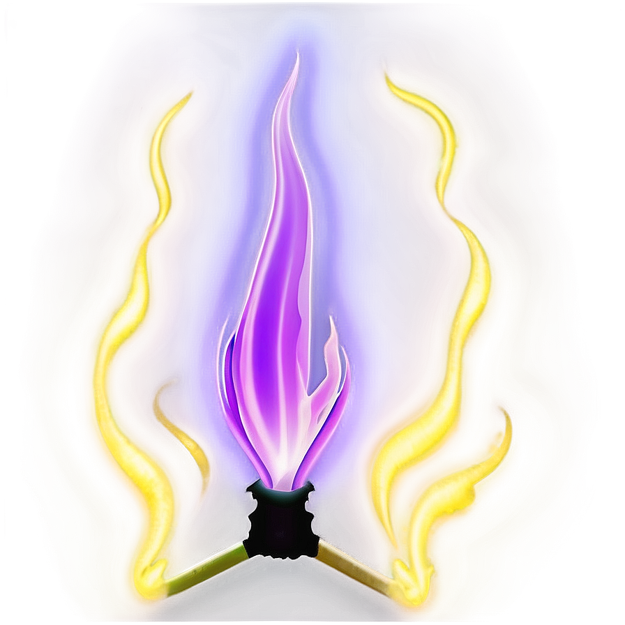 Glowing Purple Flame Png 06272024