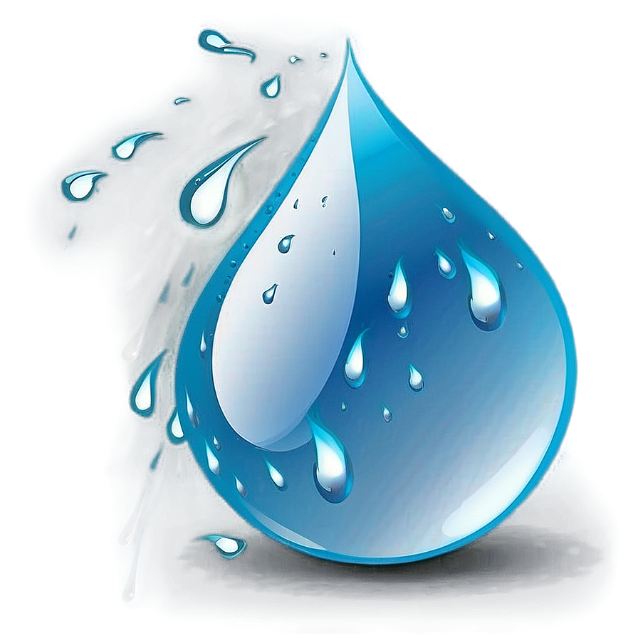 Glowing Rain Drop Png 35