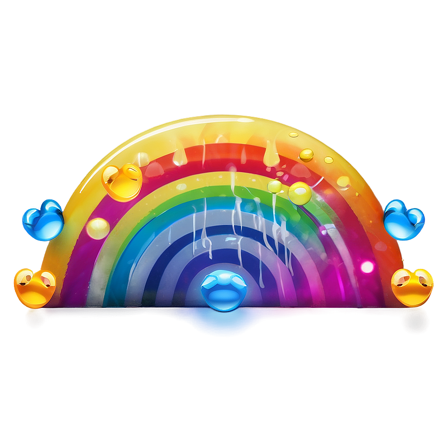 Glowing Rainbow Emoji Png 06272024