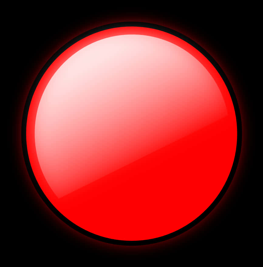 Glowing Red Button