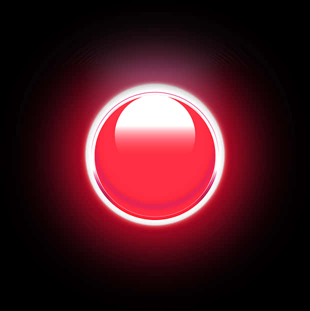 Glowing Red Circle Abstract