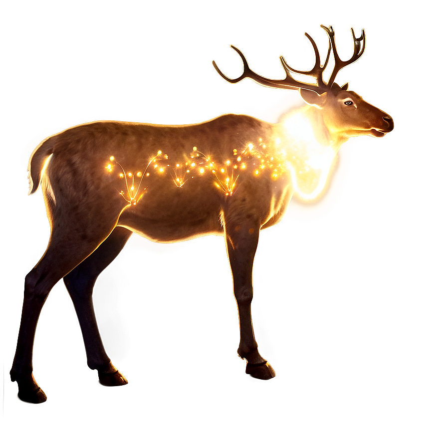 Glowing Reindeer Png 2