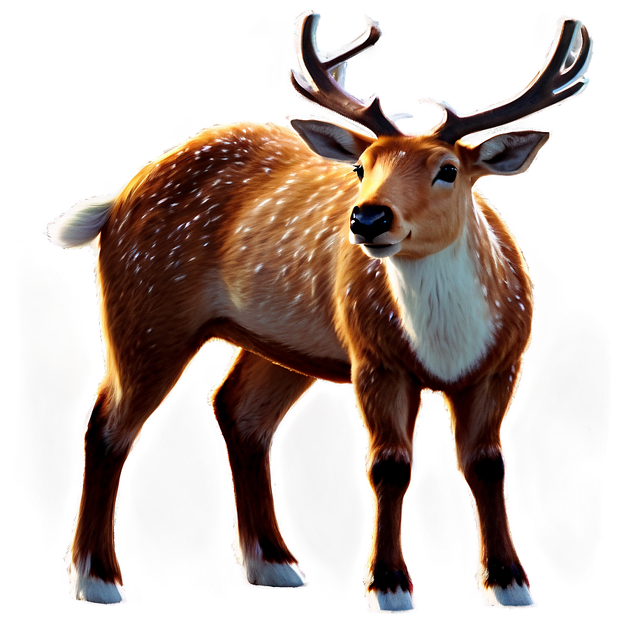 Glowing Reindeer Png 91