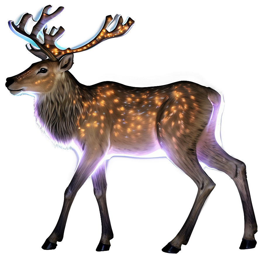 Glowing Reindeer Png Bwd30